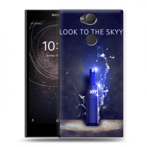 Дизайнерский силиконовый с усиленными углами чехол для Sony Xperia XA2 Skyy Vodka