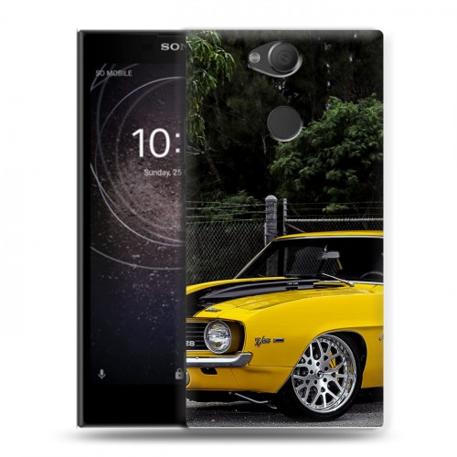 Дизайнерский силиконовый с усиленными углами чехол для Sony Xperia XA2 Chevrolet