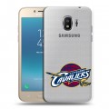Полупрозрачный дизайнерский пластиковый чехол для Samsung Galaxy J2 (2018) НБА