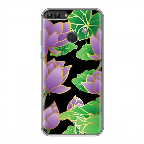 Дизайнерский силиконовый чехол для Huawei P Smart Люксовые цветы