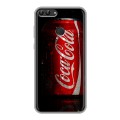 Дизайнерский силиконовый чехол для Huawei P Smart Coca-cola