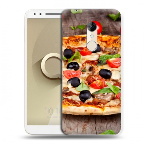 Дизайнерский пластиковый чехол для Alcatel 3 Пицца