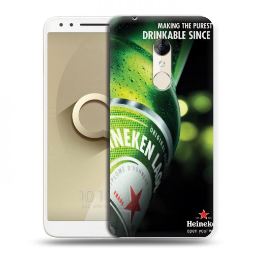 Дизайнерский пластиковый чехол для Alcatel 3 Heineken