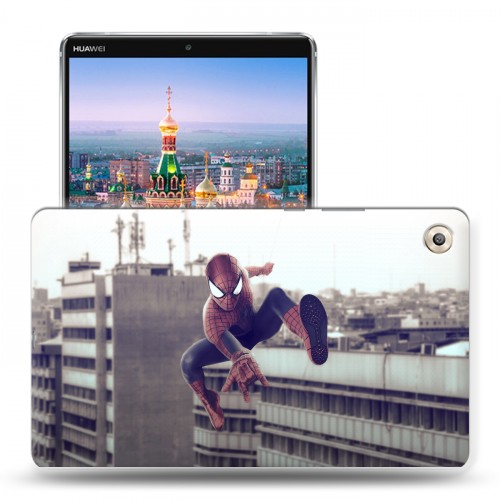 Дизайнерский пластиковый чехол для Huawei MediaPad M5 8.4 Человек-паук