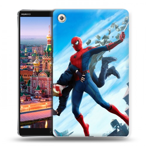 Дизайнерский пластиковый чехол для Huawei MediaPad M5 8.4 Человек - паук
