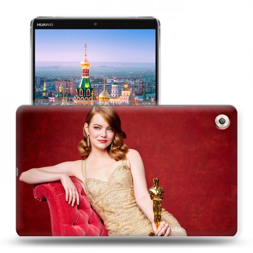 Дизайнерский пластиковый чехол для Huawei MediaPad M5 8.4 Эмма Стоун