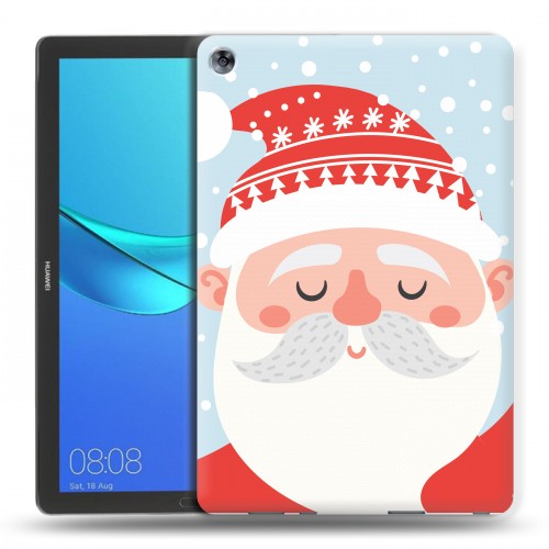 Дизайнерский силиконовый чехол для Huawei MediaPad M5 10.8  Новогоднее смешенное