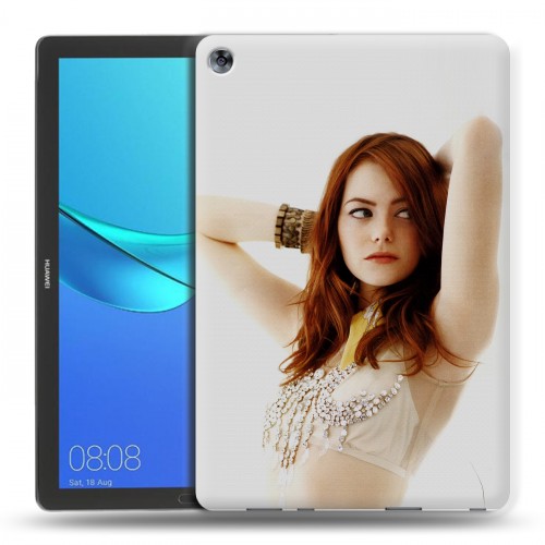 Дизайнерский силиконовый чехол для Huawei MediaPad M5 10.8 Эмма Стоун