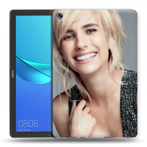Дизайнерский силиконовый чехол для Huawei MediaPad M5 10.8 Эмма Робертс
