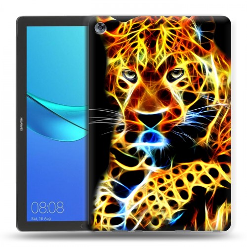 Дизайнерский силиконовый чехол для Huawei MediaPad M5 10.8 Пламенные животные