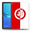 Дизайнерский силиконовый чехол для Huawei MediaPad M5 10.8 Red White Fans