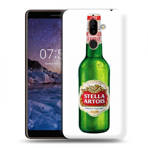 Дизайнерский пластиковый чехол для Nokia 7 Plus Stella Artois