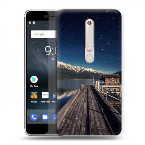 Дизайнерский пластиковый чехол для Nokia 6 (2018) горы