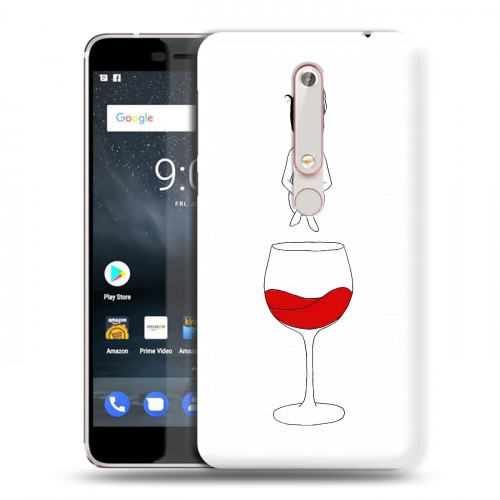 Дизайнерский пластиковый чехол для Nokia 6 (2018) Истина в вине