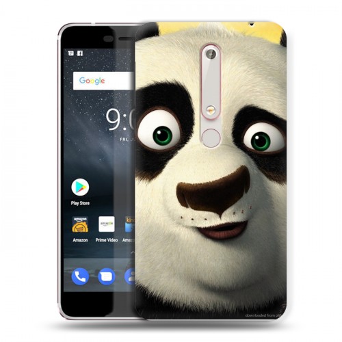 Дизайнерский пластиковый чехол для Nokia 6 (2018) Кунг-Фу Панда