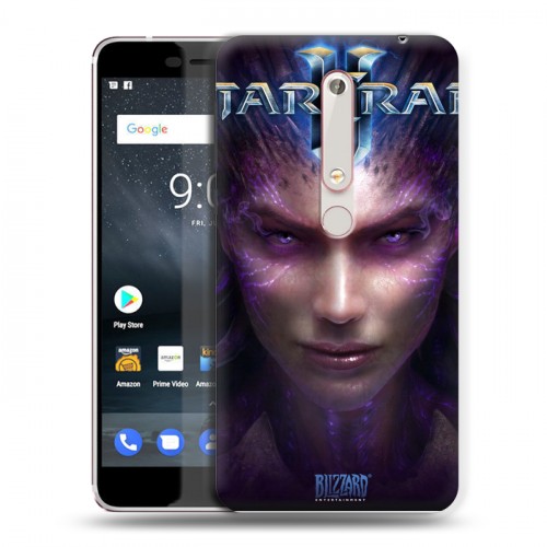 Дизайнерский пластиковый чехол для Nokia 6 (2018) Starcraft