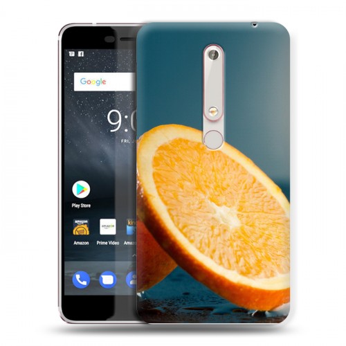 Дизайнерский пластиковый чехол для Nokia 6 (2018) Апельсины