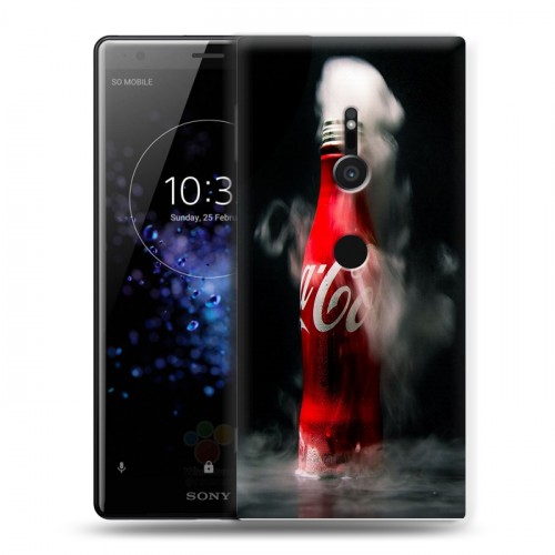 Дизайнерский пластиковый чехол для Sony Xperia XZ2 Coca-cola