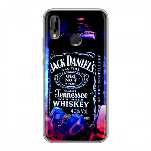 Дизайнерский силиконовый чехол для Huawei P20 Lite Jack Daniels