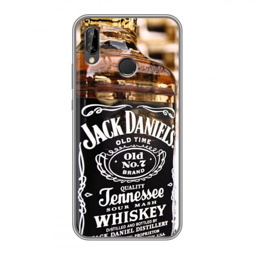 Дизайнерский силиконовый чехол для Huawei P20 Lite Jack Daniels
