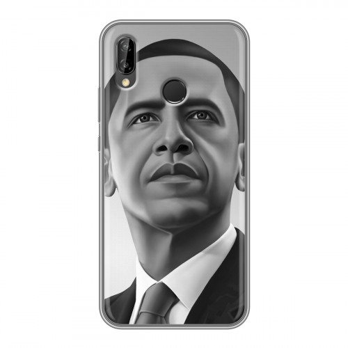 Дизайнерский силиконовый чехол для Huawei P20 Lite Барак Обама