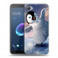 Дизайнерский пластиковый чехол для HTC Desire 12 Пингвины