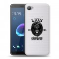 Дизайнерский пластиковый чехол для HTC Desire 12 Символика льва