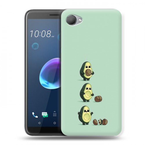 Дизайнерский пластиковый чехол для HTC Desire 12 Авокадо мама