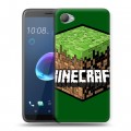 Дизайнерский пластиковый чехол для HTC Desire 12 Minecraft
