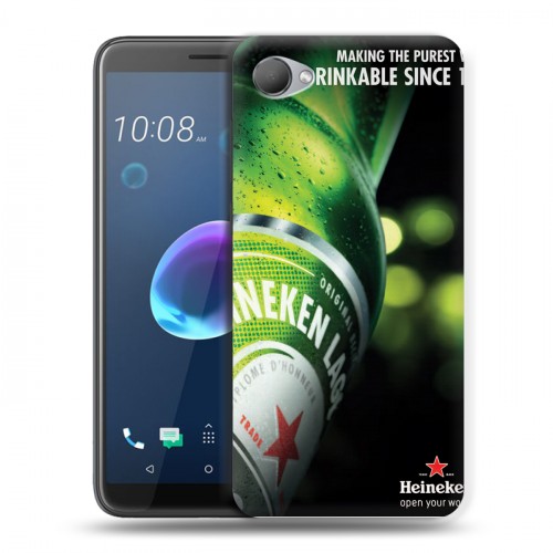 Дизайнерский пластиковый чехол для HTC Desire 12 Heineken