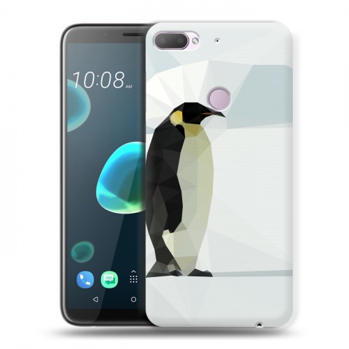 Дизайнерский пластиковый чехол для HTC Desire 12 Plus Пингвины