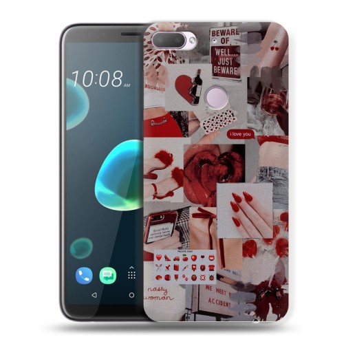 Дизайнерский пластиковый чехол для HTC Desire 12 Plus Коллаж
