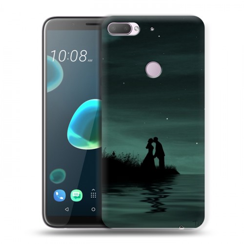 Дизайнерский силиконовый чехол для HTC Desire 12 Plus Луна