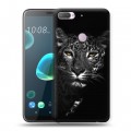 Дизайнерский пластиковый чехол для HTC Desire 12 Plus Леопард