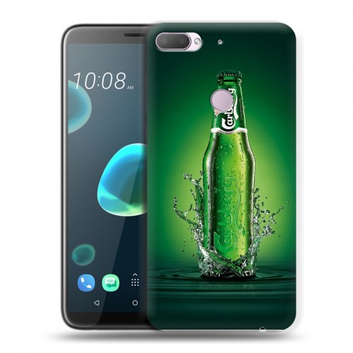 Дизайнерский пластиковый чехол для HTC Desire 12 Plus Carlsberg