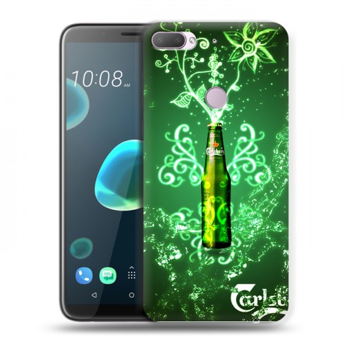 Дизайнерский пластиковый чехол для HTC Desire 12 Plus Carlsberg