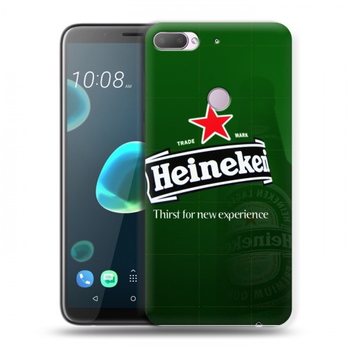 Дизайнерский пластиковый чехол для HTC Desire 12 Plus Heineken