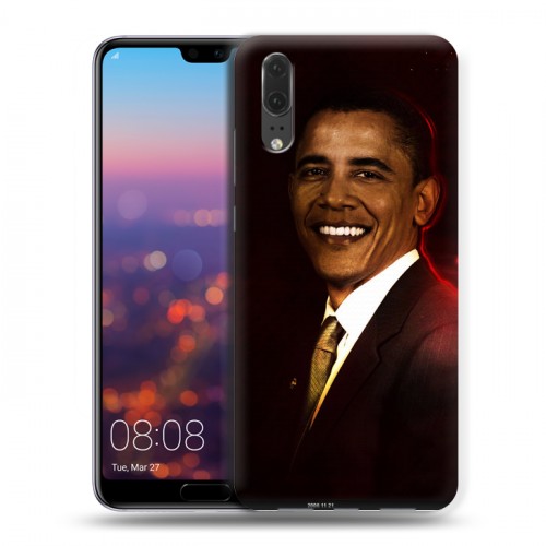 Дизайнерский силиконовый чехол для Huawei P20 Барак Обама