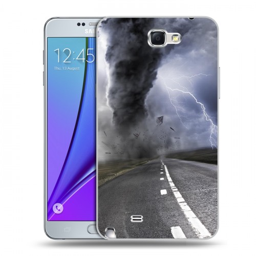 Дизайнерский пластиковый чехол для Samsung Galaxy Note 2 Стихии