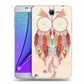 Дизайнерский пластиковый чехол для Samsung Galaxy Note 2 Совиные ловцы снов