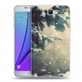 Дизайнерский пластиковый чехол для Samsung Galaxy Note 2 зима