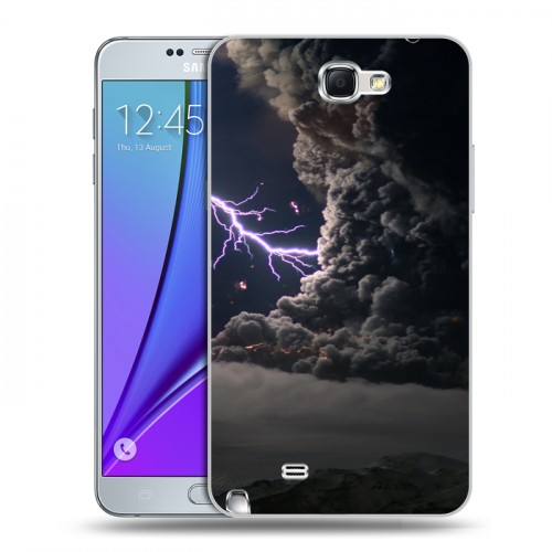 Дизайнерский пластиковый чехол для Samsung Galaxy Note 2 стихии
