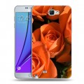 Дизайнерский пластиковый чехол для Samsung Galaxy Note 2 Розы