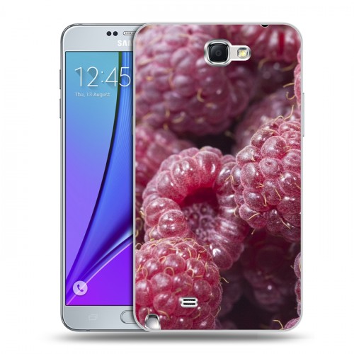 Дизайнерский пластиковый чехол для Samsung Galaxy Note 2 Малина