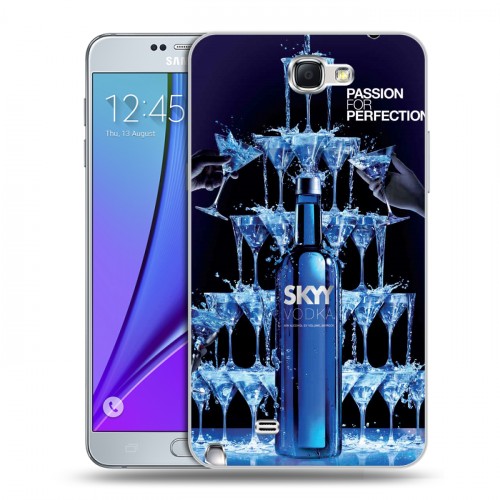 Дизайнерский пластиковый чехол для Samsung Galaxy Note 2 Skyy Vodka