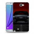 Дизайнерский пластиковый чехол для Samsung Galaxy Note 2 Audi