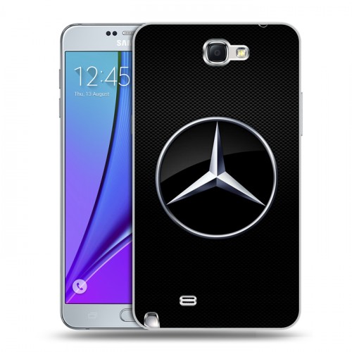 Дизайнерский пластиковый чехол для Samsung Galaxy Note 2 Mercedes