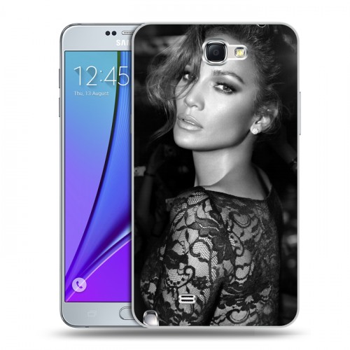 Дизайнерский пластиковый чехол для Samsung Galaxy Note 2 Дженнифер Лопес
