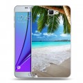 Дизайнерский пластиковый чехол для Samsung Galaxy Note 2 Пляж