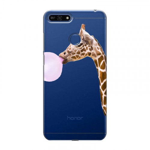 Дизайнерский силиконовый чехол для Huawei Honor 7A Pro Мятные звери